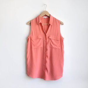 Equipment Sleeveless Slim Signature Blouse